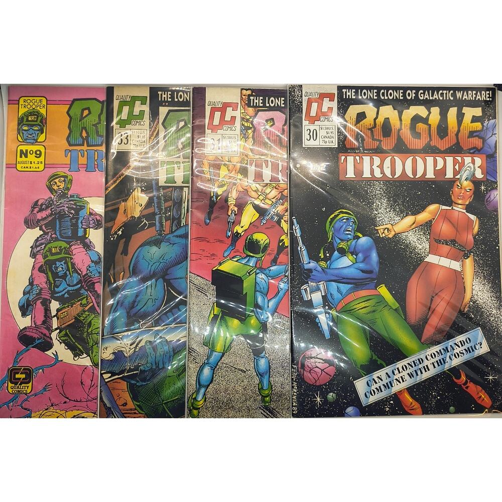Rogue Trooper Comic Book Lot - Issues #9, 30-31, 33 From 1987-1989